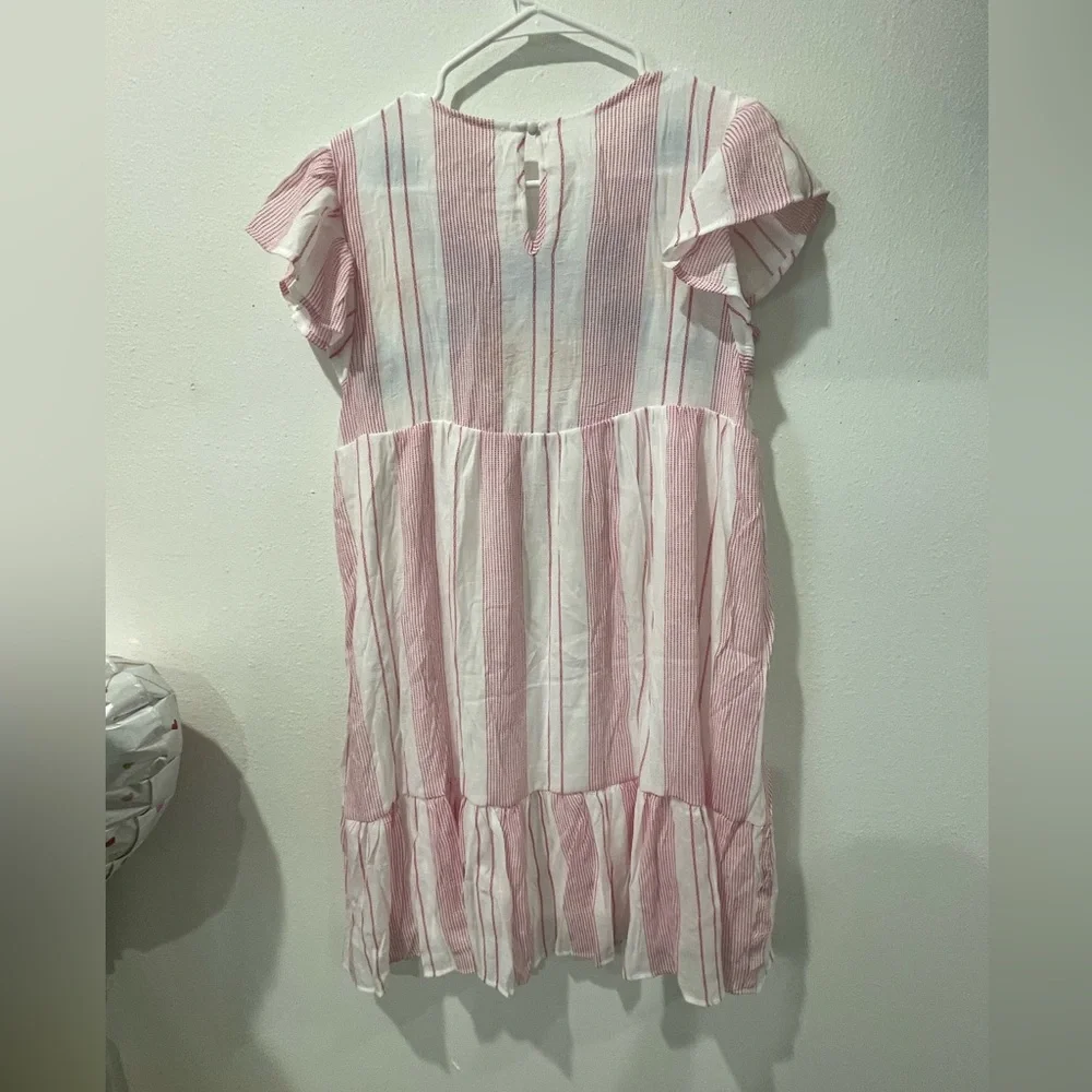 Blu Pepper White Embroidered Floral Party Dress